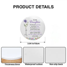 Load image into Gallery viewer, Personalized Birth Flower Coaster Custom Gift for Daughter
