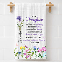 Load image into Gallery viewer, Personalized Kitchen Towel Custom Name Gift for Daughter