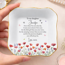 Load image into Gallery viewer, Personalized Lace Square Jewelry Dish Custom Name Gift for Daughter