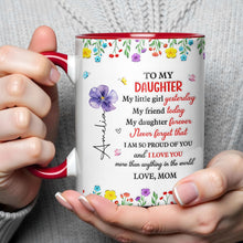 Load image into Gallery viewer, Personalized Accent Mug Custom Name Gift for Daughter