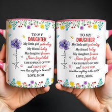 Load image into Gallery viewer, Personalized Accent Mug Custom Name Gift for Daughter