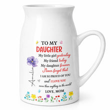Load image into Gallery viewer, Personalized Ceramic Flower Vase Custom Name Gift for Daughter