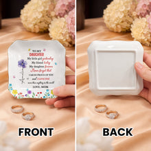 Load image into Gallery viewer, Personalized Lace Jewelry Dish Custom Name Gift for Daughter