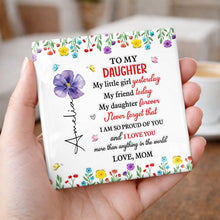 Load image into Gallery viewer, Personalized Ceramic Coaster for Daughter Custom Gift Idea