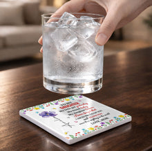 Load image into Gallery viewer, Personalized Ceramic Coaster for Daughter Custom Gift Idea