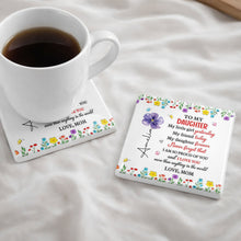 Load image into Gallery viewer, Personalized Ceramic Coaster for Daughter Custom Gift Idea