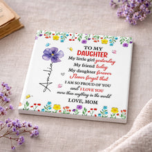 Load image into Gallery viewer, Personalized Ceramic Coaster for Daughter Custom Gift Idea