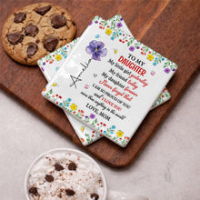 Load image into Gallery viewer, Personalized Ceramic Coaster for Daughter Custom Gift Idea