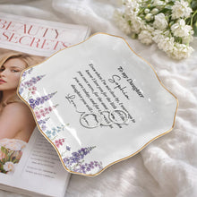 Load image into Gallery viewer, Personalized Lace Jewelry Dish Custom Name Gift for Daughter