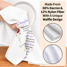 Load image into Gallery viewer, Personalized Kitchen Towel Custom Message Gift for Daughter