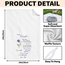 Load image into Gallery viewer, Personalized Kitchen Towel Custom Message Gift for Daughter
