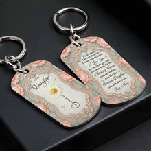 Load image into Gallery viewer, Personalized Stainless Steel Keychain for Daughter Gift