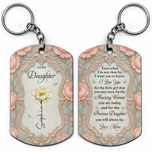 Load image into Gallery viewer, Personalized Stainless Steel Keychain for Daughter Gift