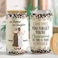 Load image into Gallery viewer, Personalized Clear Glass Can Custom Name Gift for Mom