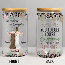Load image into Gallery viewer, Personalized Clear Glass Can Custom Name Gift for Mom