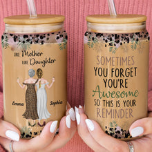 Load image into Gallery viewer, Personalized Clear Glass Can Custom Name Gift for Mom