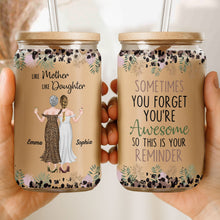 Load image into Gallery viewer, Personalized Clear Glass Can Custom Name Gift for Mom