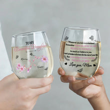 Load image into Gallery viewer, Personalized Stemless Wine Glass Custom Name Gift for Daughter