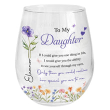 Load image into Gallery viewer, Personalized Stemless Wine Glass Custom Name Gift for Daughter