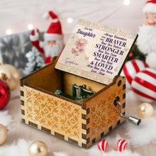 Load image into Gallery viewer, Personalized Wooden Music Box Custom Daughter Gift with Tune