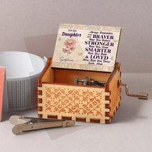 Load image into Gallery viewer, Personalized Wooden Music Box Custom Daughter Gift with Tune