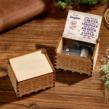 Load image into Gallery viewer, Personalized Wooden Music Box Custom Daughter Gift with Tune