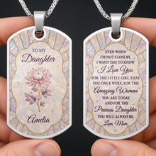 Load image into Gallery viewer, Personalized Dog Tag Necklace Custom Name Gift for Daughter