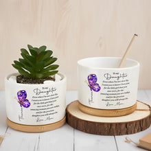 Load image into Gallery viewer, Personalized Ceramic Plant Pot Custom Message for Daughter