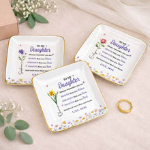 Load image into Gallery viewer, Personalized Ceramic Jewelry Dish Custom Name Gift for Daughter