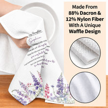 Load image into Gallery viewer, Personalized Kitchen Towel Gift for Daughter - Birth Flower Design
