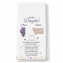 Load image into Gallery viewer, Personalized Kitchen Towel Custom State Map Gift for Daughter