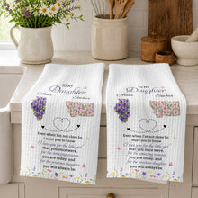 Load image into Gallery viewer, Personalized Kitchen Towel Custom State Map Gift for Daughter
