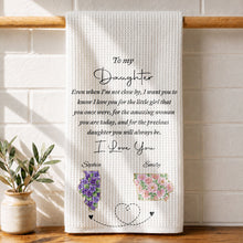 Load image into Gallery viewer, Personalized Kitchen Towel Custom State Art for Daughter Gift