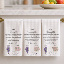 Load image into Gallery viewer, Personalized Kitchen Towel Custom State Art for Daughter Gift