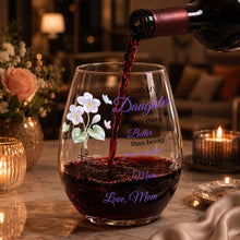 Load image into Gallery viewer, Personalized Stemless Wine Glass Custom Name Gift for Daughter