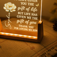 Load image into Gallery viewer, Personalized Acrylic Night Light Custom Gift for Daughter-in-Law