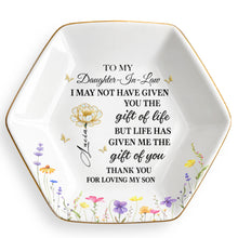 Load image into Gallery viewer, Personalized Ceramic Jewelry Dish Custom Gift for Daughter-in-Law