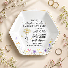 Load image into Gallery viewer, Personalized Ceramic Jewelry Dish Custom Gift for Daughter-in-Law