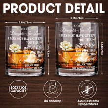 Load image into Gallery viewer, Personalized Custom Whiskey Glass Gift for Daughter-in-Law