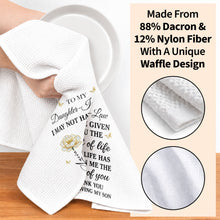 Load image into Gallery viewer, Personalized Kitchen Towel Custom Flower Gift for Daughter-in-Law