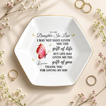 Load image into Gallery viewer, Personalized Hexagonal Jewelry Dish Custom Name Gift for Daughter-in-Law