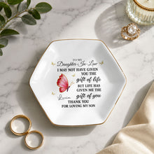 Load image into Gallery viewer, Personalized Hexagonal Jewelry Dish Custom Name Gift for Daughter-in-Law