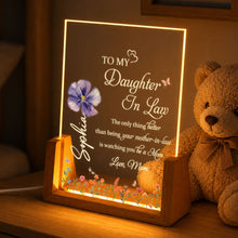 Load image into Gallery viewer, Personalized Acrylic Night Light Custom Name Gift for Daughter-in-Law