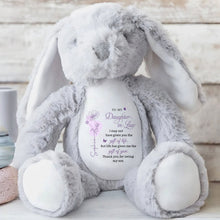 Load image into Gallery viewer, Personalized Plush Bunny Stuffed Animal Gift for Daughter-in-Law