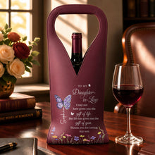 Load image into Gallery viewer, Personalized Leather Wine Bag Custom Name Gift for Daughter-in-Law