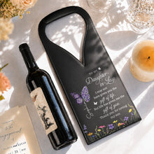 Load image into Gallery viewer, Personalized Leather Wine Bag Custom Name Gift for Daughter-in-Law