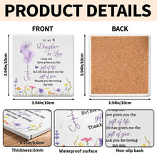 Load image into Gallery viewer, Personalized Ceramic Coaster Custom Name Gift for Daughter-in-Law