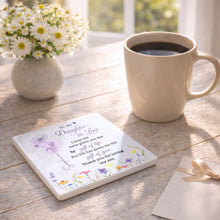 Load image into Gallery viewer, Personalized Ceramic Coaster Custom Name Gift for Daughter-in-Law