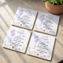 Load image into Gallery viewer, Personalized Ceramic Coaster Custom Name Gift for Daughter-in-Law
