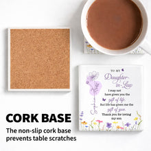 Load image into Gallery viewer, Personalized Ceramic Coaster Custom Name Gift for Daughter-in-Law
